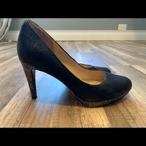 Cole Haan Faux Snake Skin Heels